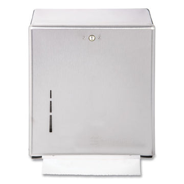 San Jamar® C-fold-multifold Towel Dispenser, 11.38 X 4 X 14.75, Stainless Steel freeshipping - TVN Wholesale